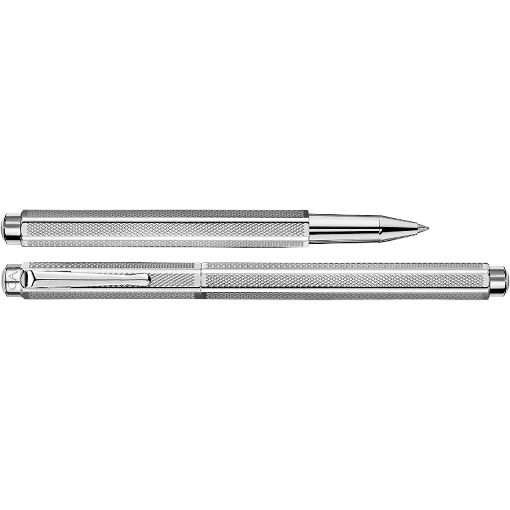 Caran d Ache Ecridor "Retro" Rollerball Pen - Silver Plated-Pen Boutique Ltd