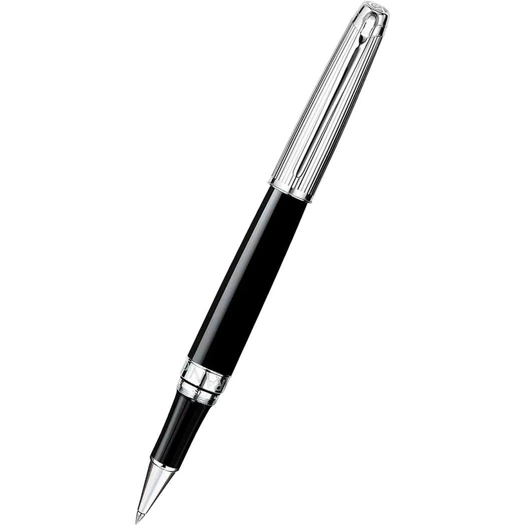 Caran d Ache Leman Bicolor Rollerball Pen - Black-Pen Boutique Ltd