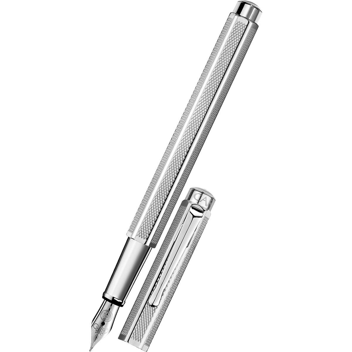 Caran d'Ache Ecridor Fountain Pen - Platinum Coated - Pen Boutique Ltd