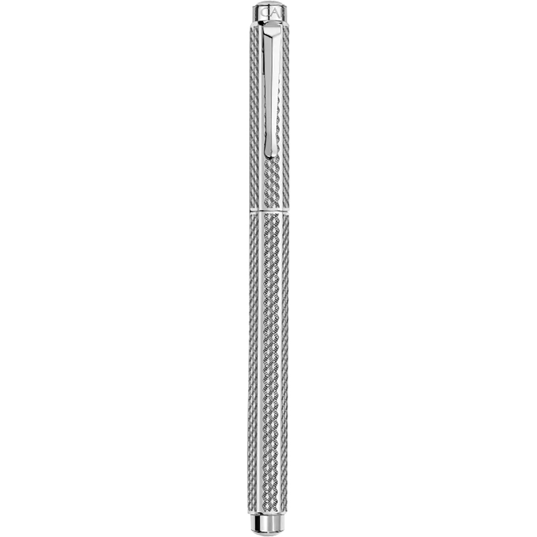 Caran d' Ache Ecridor Fountain Pen - Cubrik - Rhodium - Medium Nib-Pen Boutique Ltd