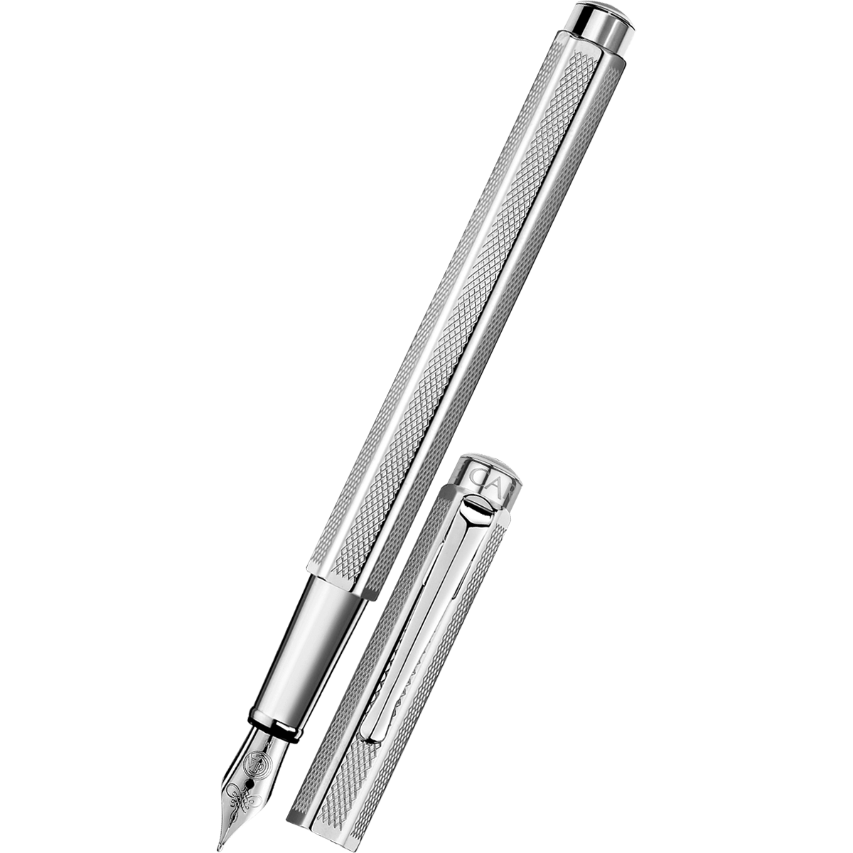 Caran d'Ache Ecridor Fountain Pen - Platinum Coated