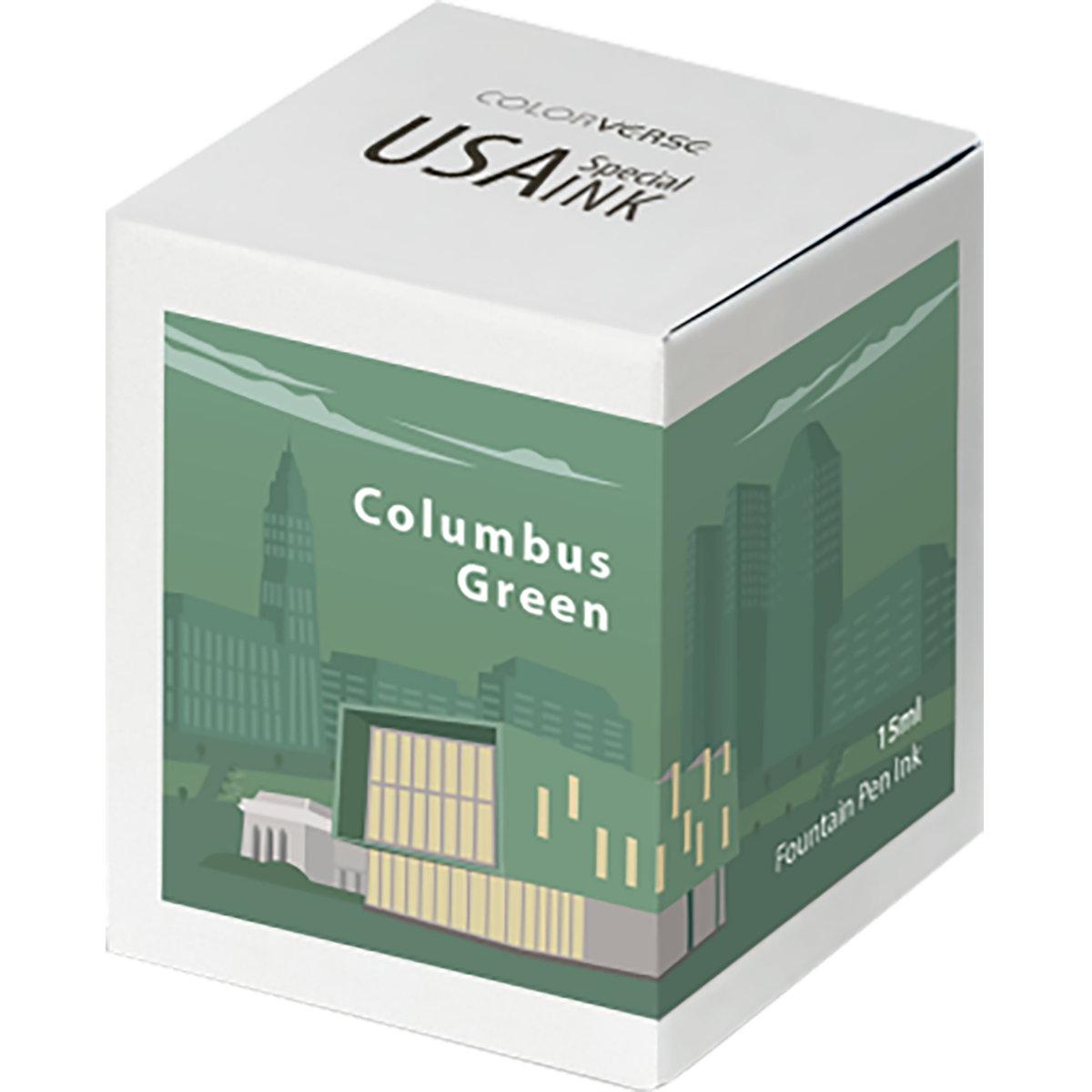 Colorverse USA Special Ink Bottle - Columbus Green - 15 ml-Pen Boutique Ltd