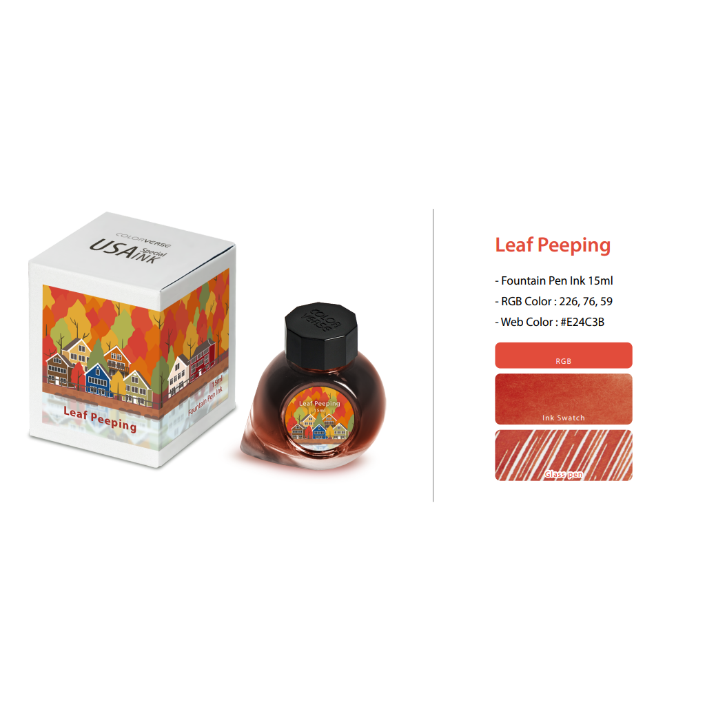 Colorverse USA Special Ink Bottle - Leaf Peeping - 15 ml-Pen Boutique Ltd