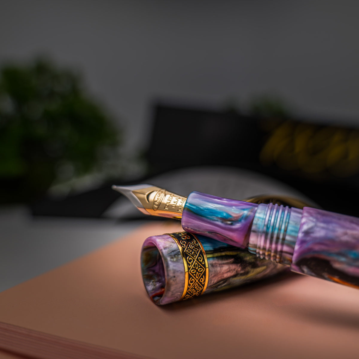 Conklin 1898 Collection Fountain Pen - Primary Manipulation 4.5 - Yellow Gold Trim (Limited Edition)-Pen Boutique Ltd