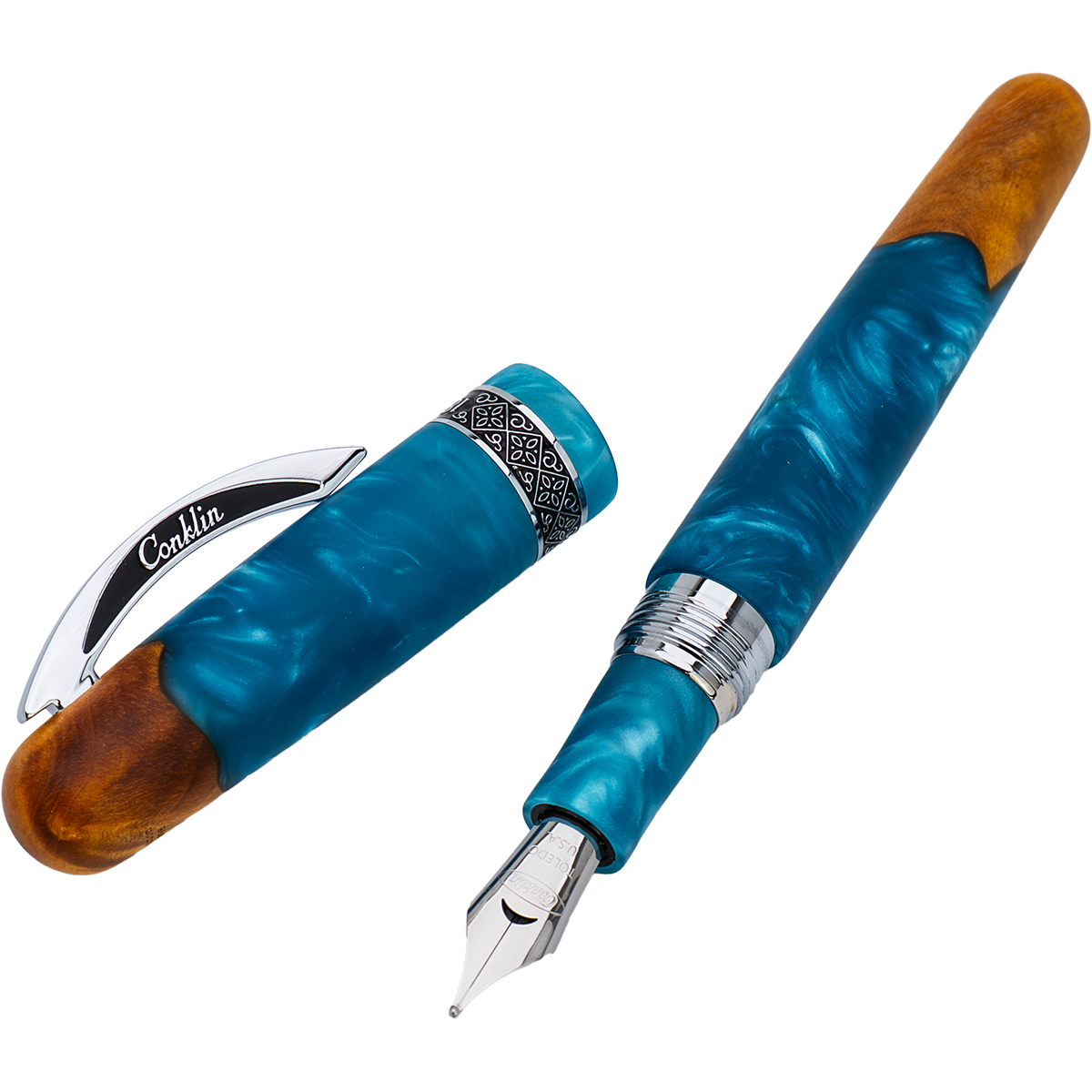 Conklin 1898 Collection Fountain Pen - Spectra Blue Fusion-Pen Boutique Ltd