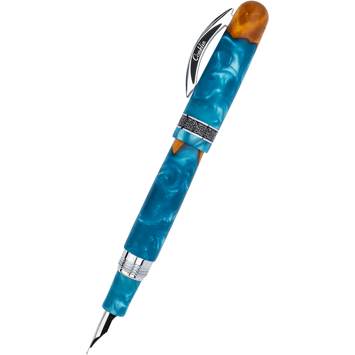 Conklin 1898 Collection Fountain Pen - Spectra Blue Fusion - Pen Boutique Ltd