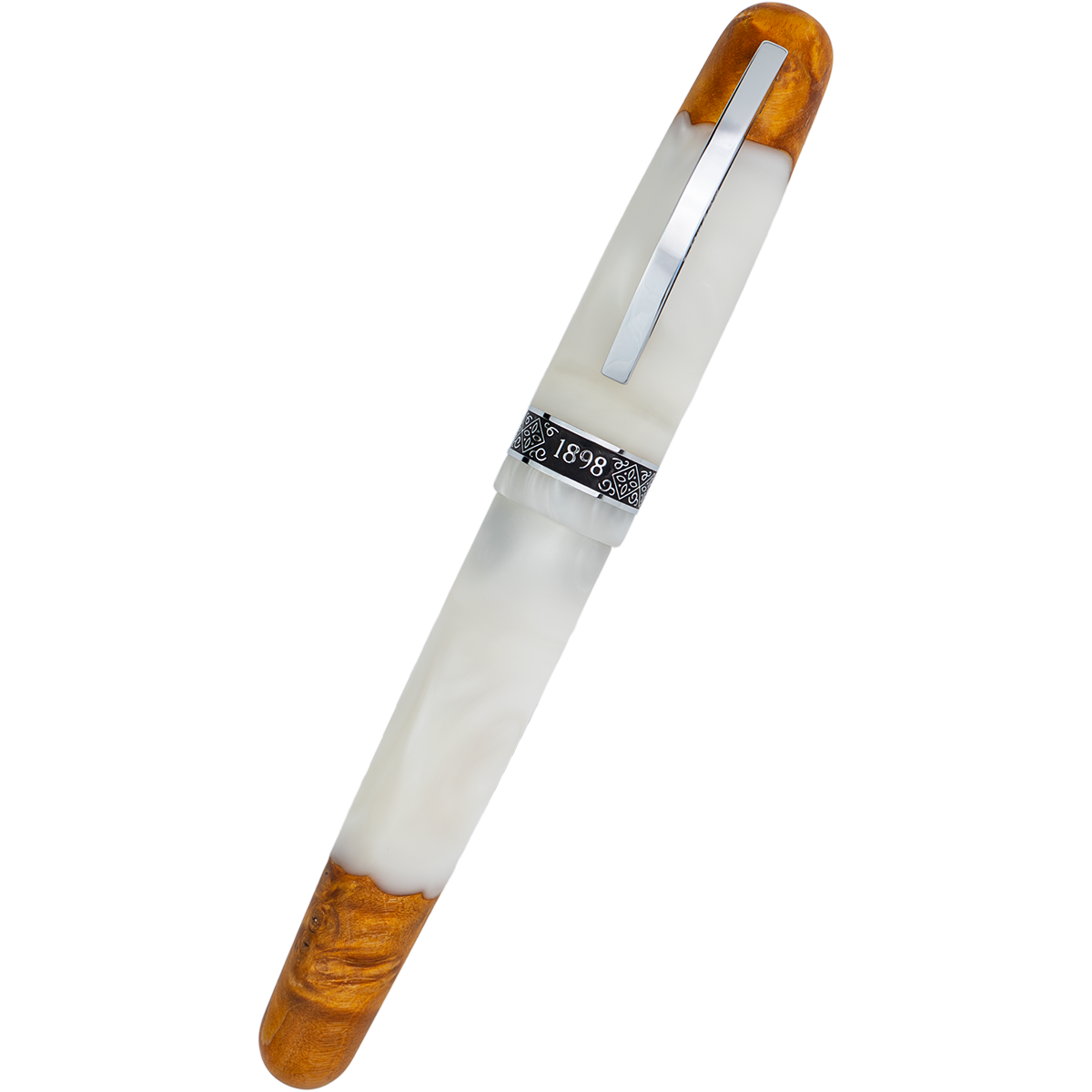 Conklin 1898 Collection Rollerball Pen - Spectra White Fusion-Pen Boutique Ltd