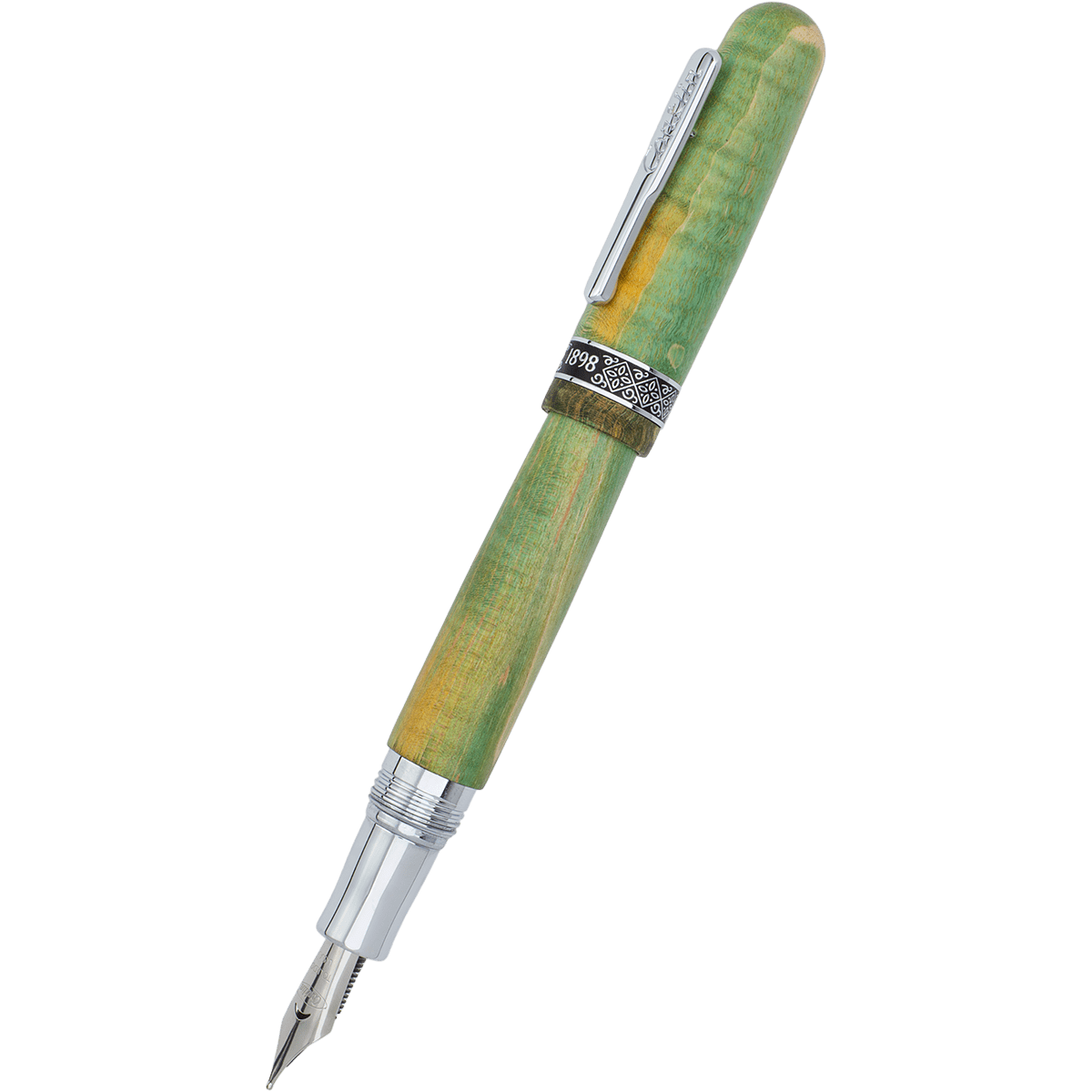 Conklin 1898 Fountain Pen - Stabilized Wood Matte Green - Steel Nib (Limited Edition) - Pen Boutique Ltd