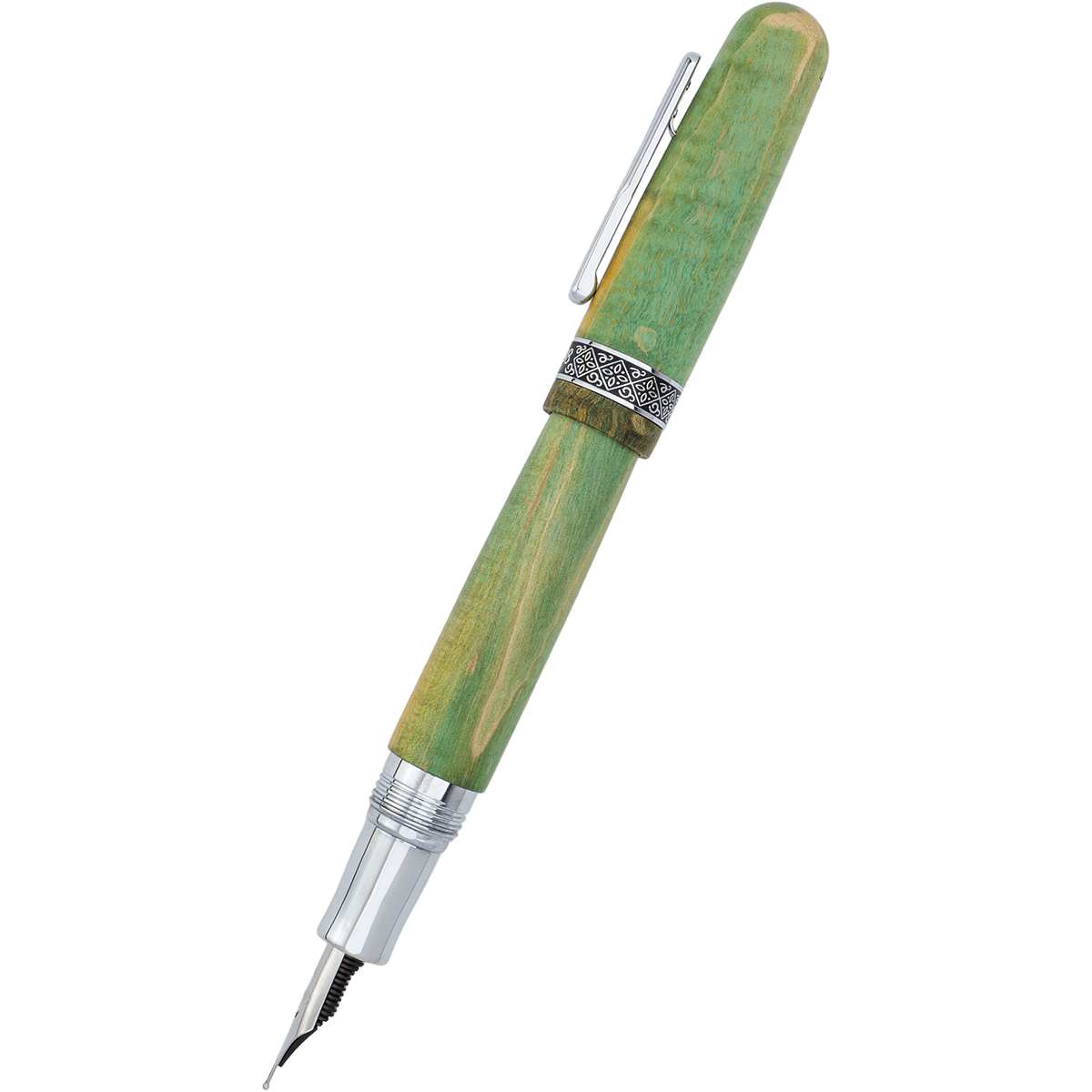 Conklin 1898 Fountain Pen - Stabilized Wood Matte Green - Steel Nib (Limited Edition) - Pen Boutique Ltd