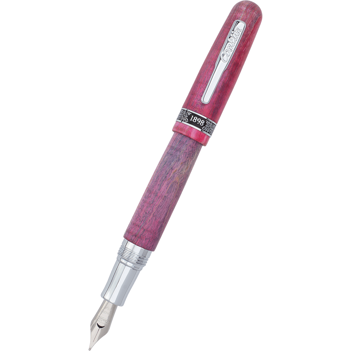 Conklin 1898 Fountain Pen - Stabilized Wood Matte Purple - Steel Nib (Limited Edition) - Pen Boutique Ltd