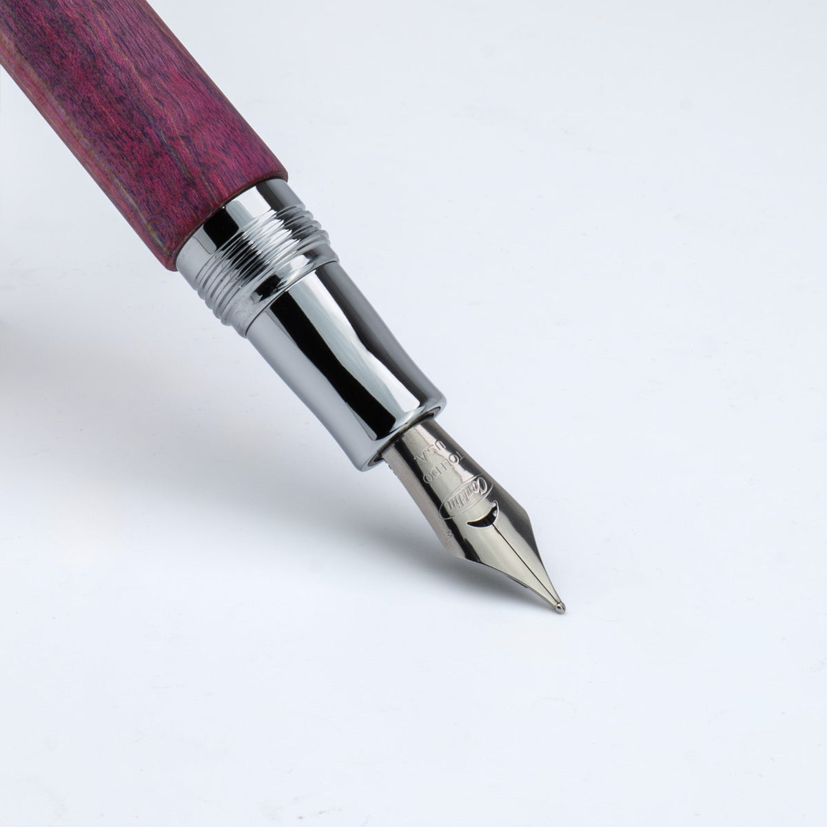 Conklin 1898 Fountain Pen - Stabilized Wood Matte Purple - Steel Nib (Limited Edition)-Pen Boutique Ltd