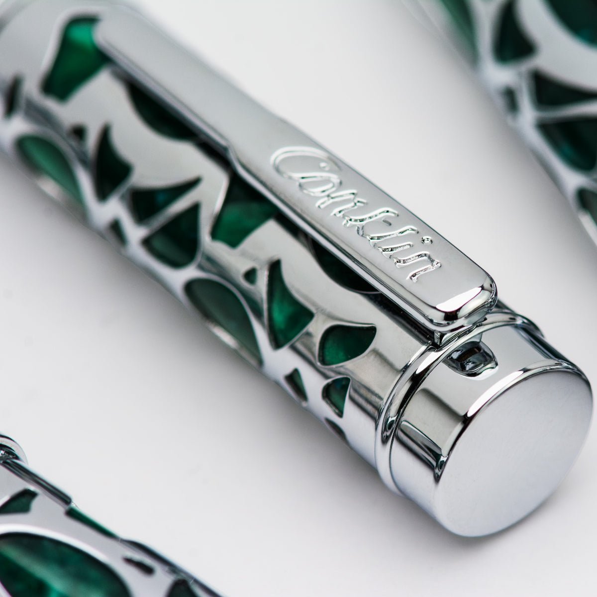 Conklin Endura Ballpoint Pen - Deco Crest Green - Pen Boutique Ltd