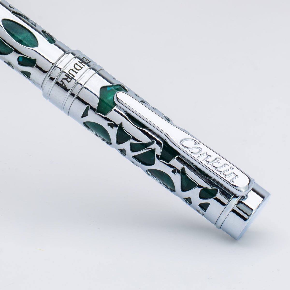 Conklin Endura Ballpoint Pen - Deco Crest Green - Pen Boutique Ltd