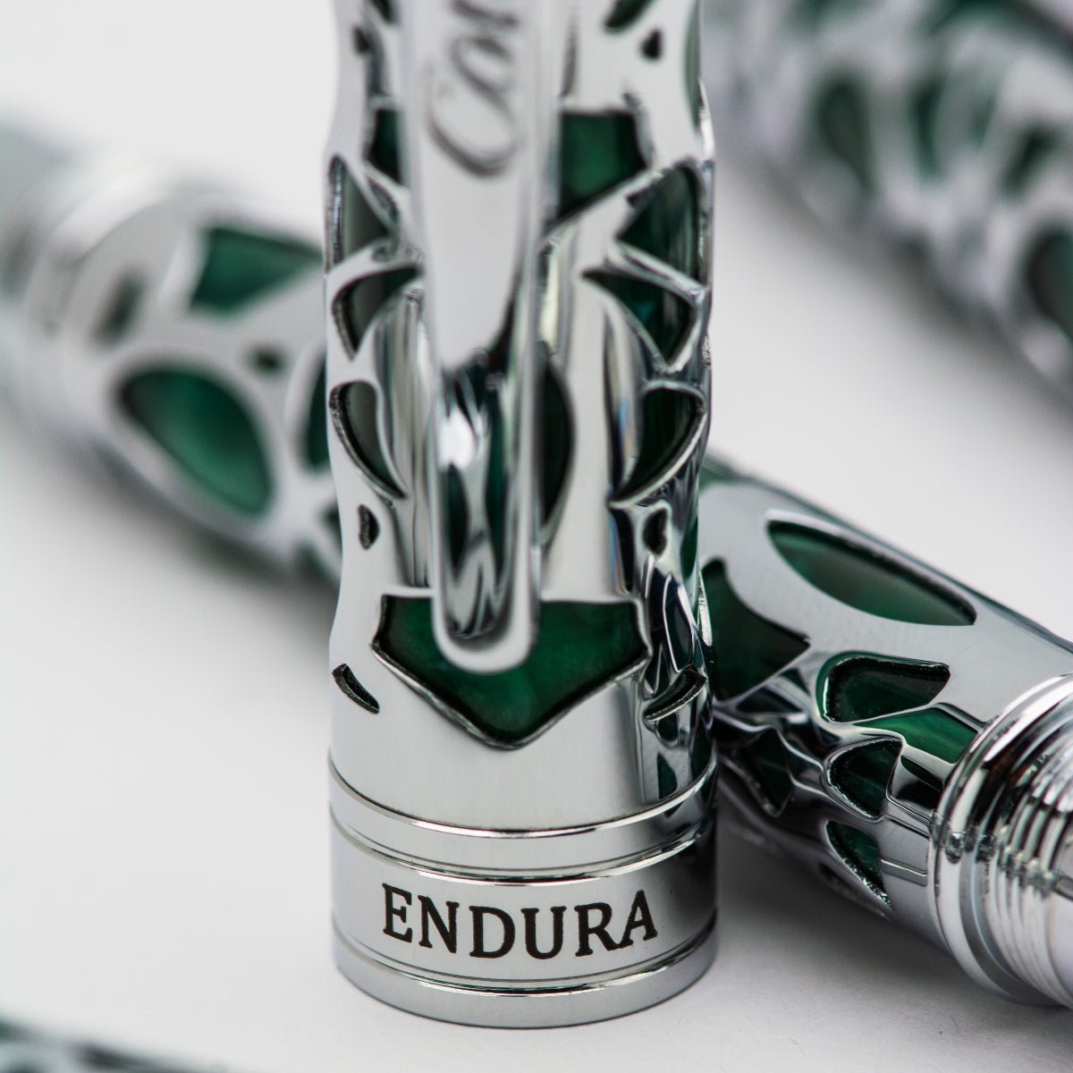 Conklin Endura Ballpoint Pen - Deco Crest Green - Pen Boutique Ltd