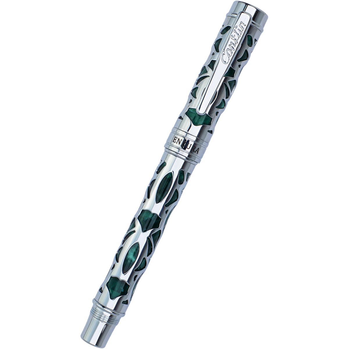 Conklin Endura Rollerball Pen - Deco Crest Green - Pen Boutique Ltd