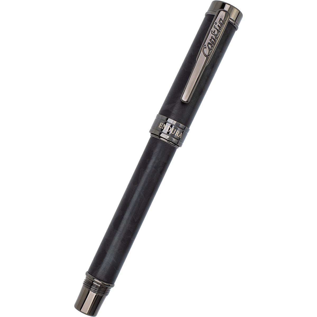 Conklin Endura Rollerball Pen - Forged Carbon Fiber - Gunmetal Trim (Numbered Edition) - Pen Boutique Ltd