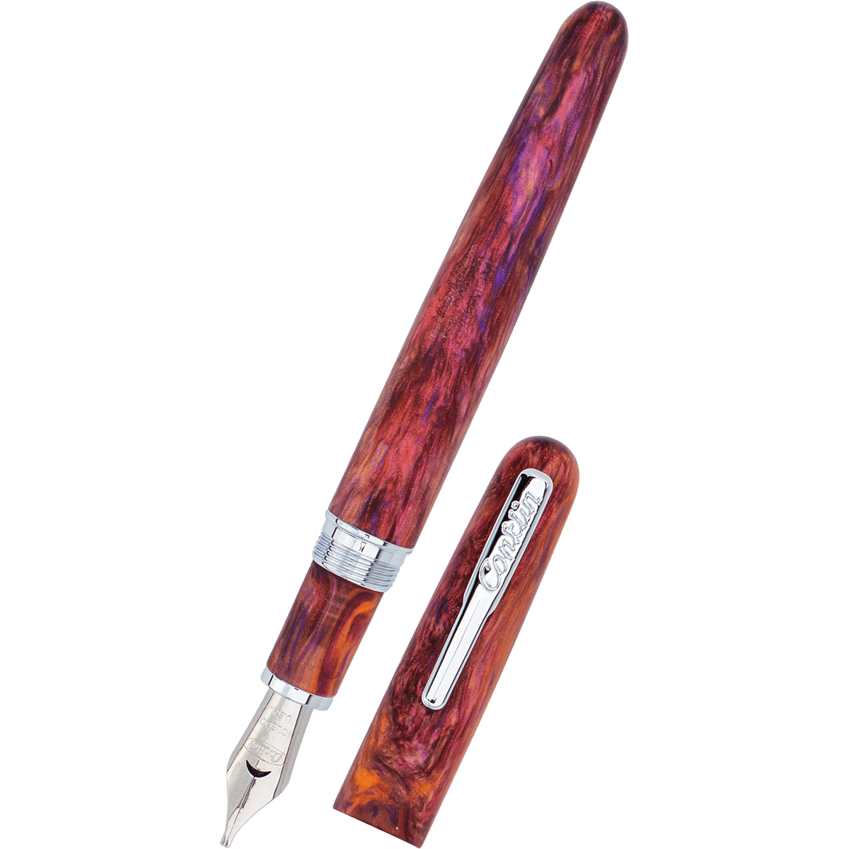 Conklin Streamline Fountain Pen - Matte Sunset Medley - Chrome Trim (Limited Edition) - Pen Boutique Ltd