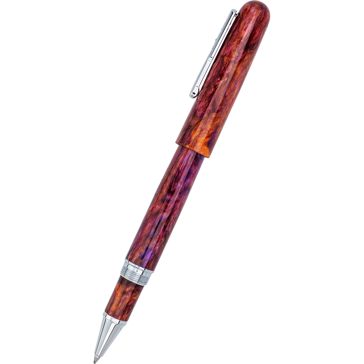 Conklin Streamline Rollerball Pen - Glossy Sunset Medley - Chrome Trim (Limited Edition) - Pen Boutique Ltd