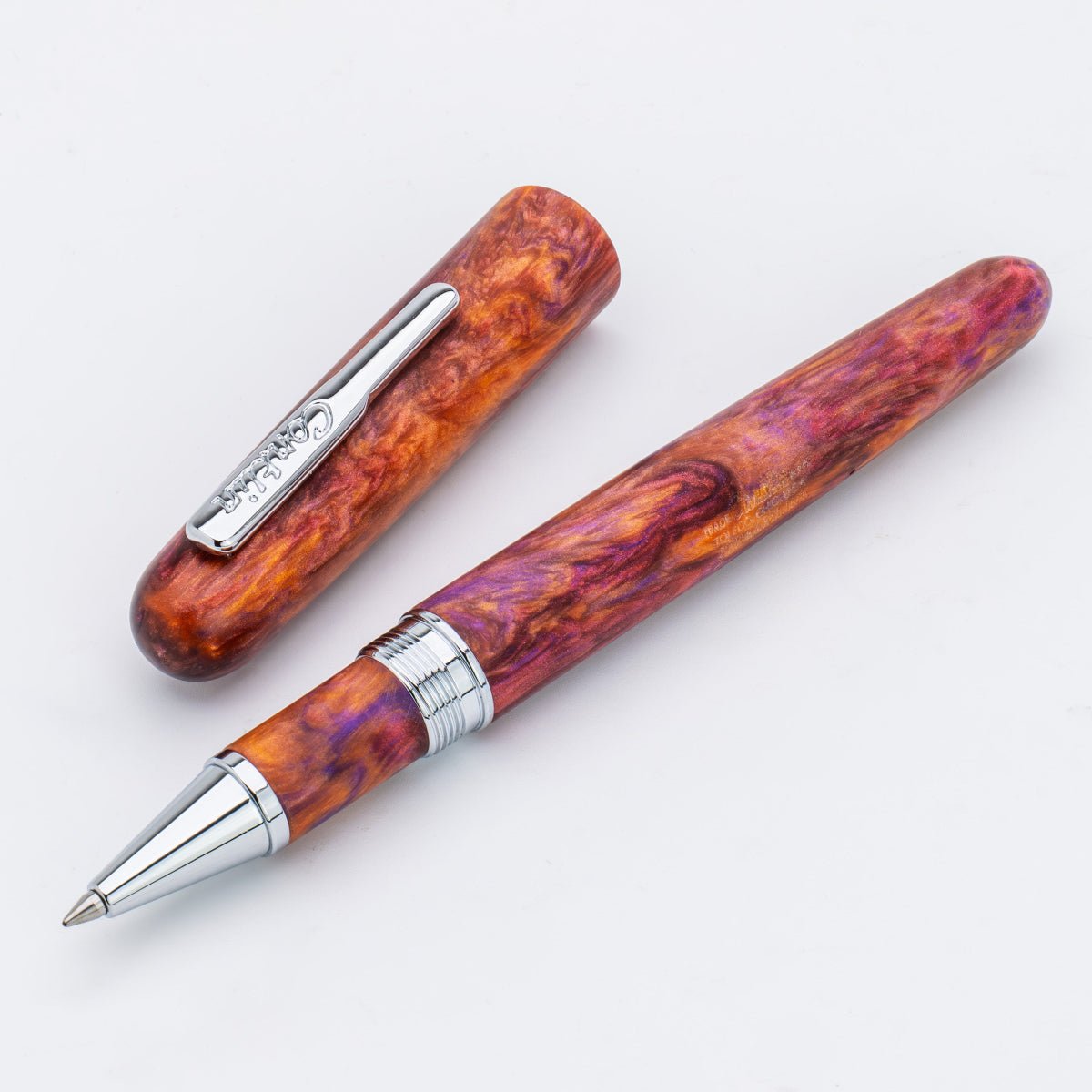 Conklin Streamline Rollerball Pen - Matte Sunset Medley - Chrome Trim (Limited Edition) - Pen Boutique Ltd