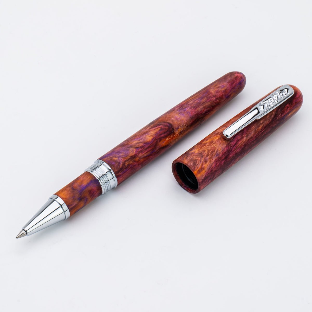 Conklin Streamline Rollerball Pen - Matte Sunset Medley - Chrome Trim (Limited Edition) - Pen Boutique Ltd