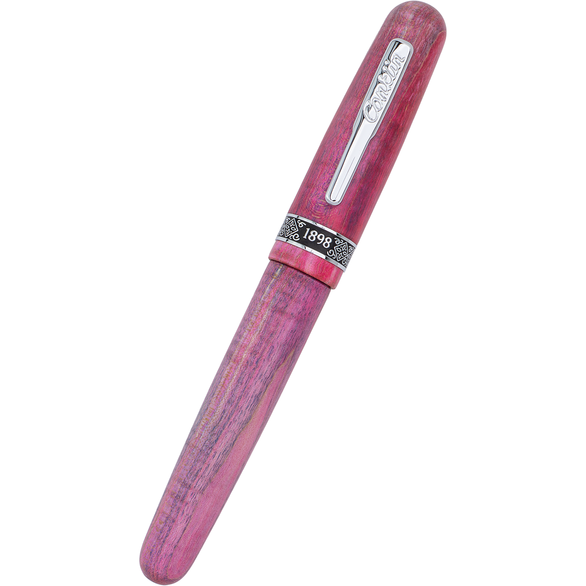 Conklin 1898 Fountain Pen - Stabilized Wood Matte Purple - Steel Nib (Limited Edition)