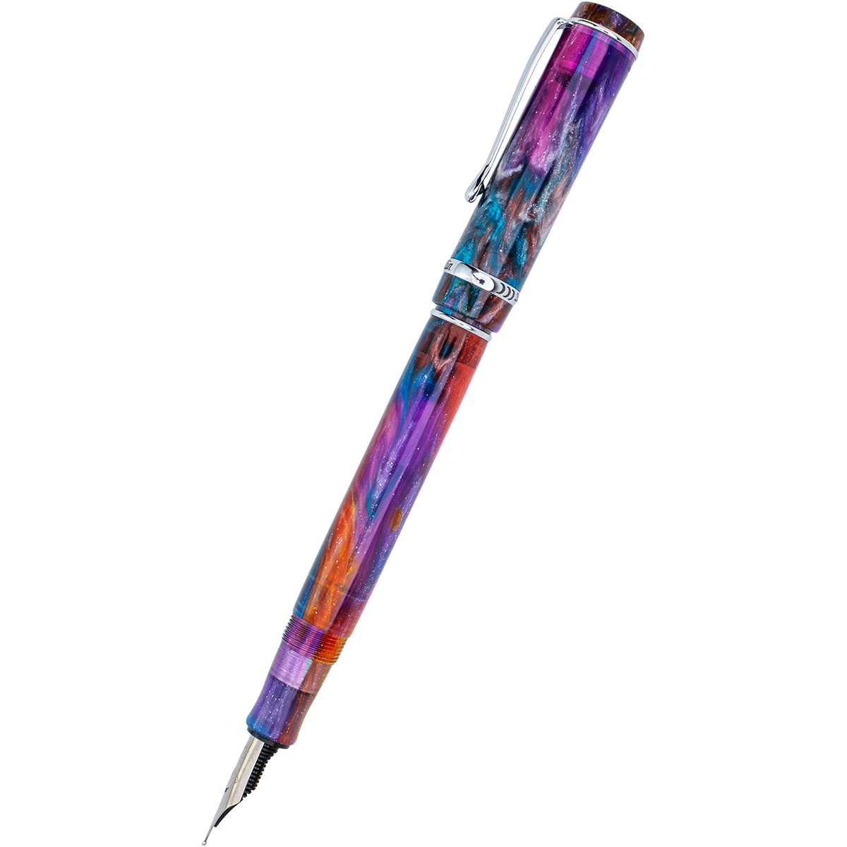 Conklin Duragraph Fountain Pen - Primary Manipulation 3.5 - Chrome Trim (Limited Edition)