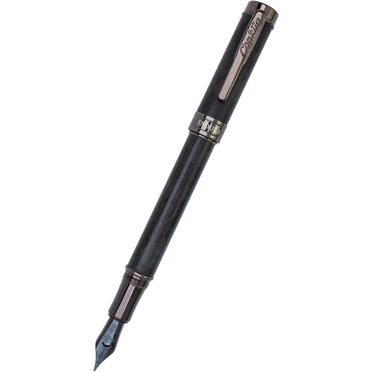 Conklin Endura Fountain Pen - Forged Carbon Fiber - Gunmetal Trim (Numbered Edition)