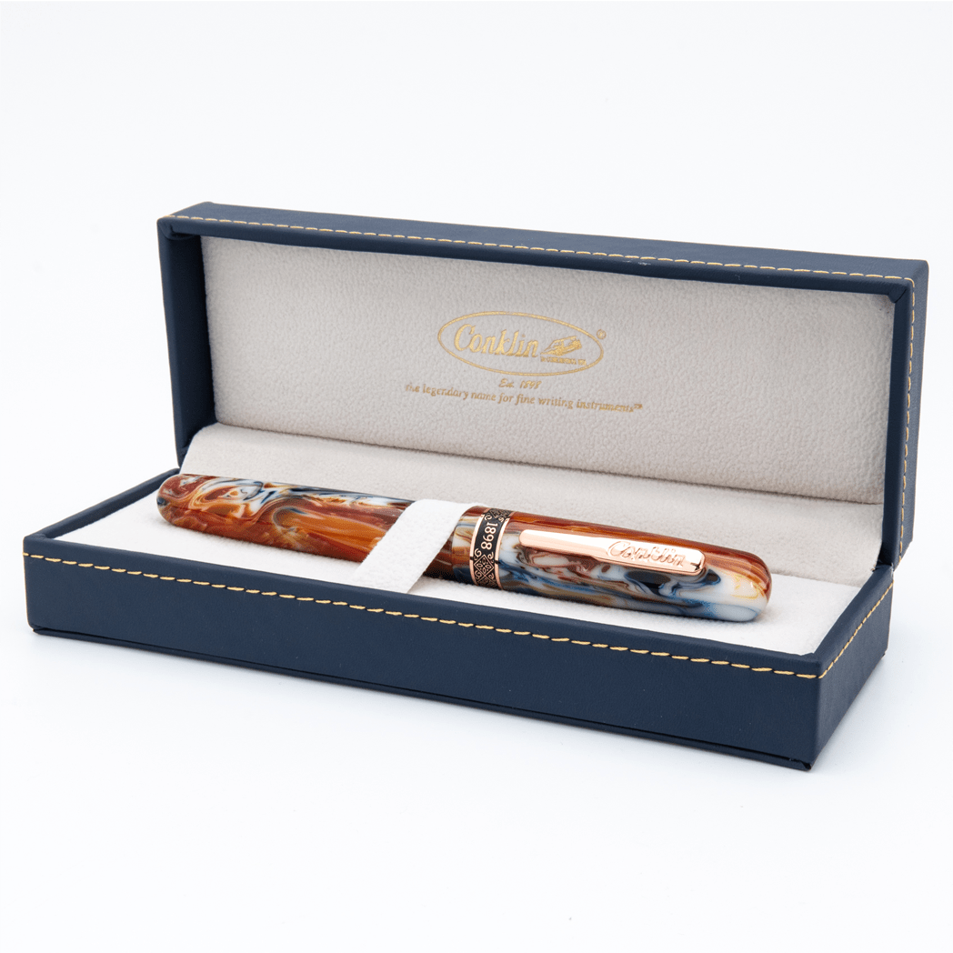 Conklin 1898 Collection Fountain Pen - Misto Orange - 14K - Pen Boutique Ltd