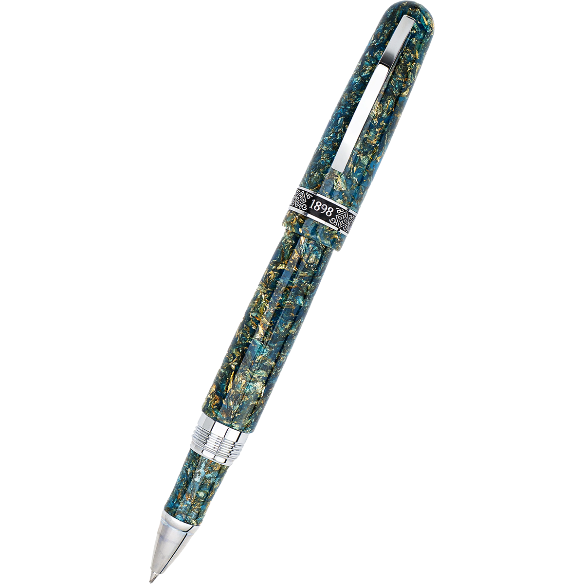 Conklin 1898 Collection Rollerball Pen - Solaris Blue - Chrome Trim (Limited Edition)-Pen Boutique Ltd