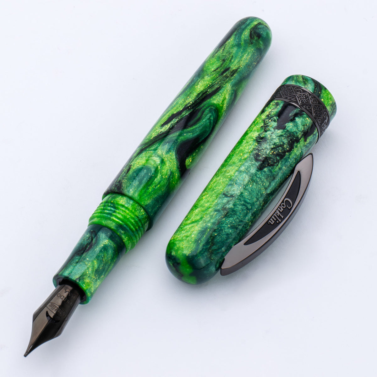 Conklin 1898 Fountain Pen - Clover Valley - Gunmetal Trim (Limited Edition)