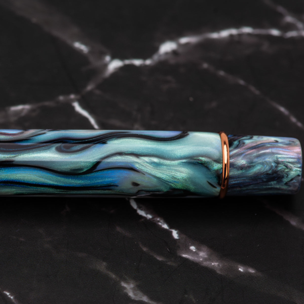 Conklin Duragraph Fountain Pen - Brooks Red Abalone - Rose Gold Plated Trim Limited Edition (Pen Boutique Exclusive)-Pen Boutique Ltd