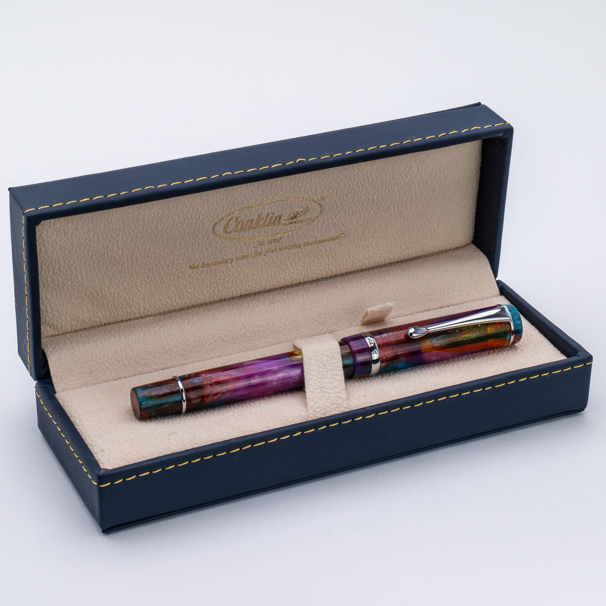 Conklin Duragraph Rollerball Pen - Primary Manipulation 3.5 - Chrome Trim (Limited Edition)