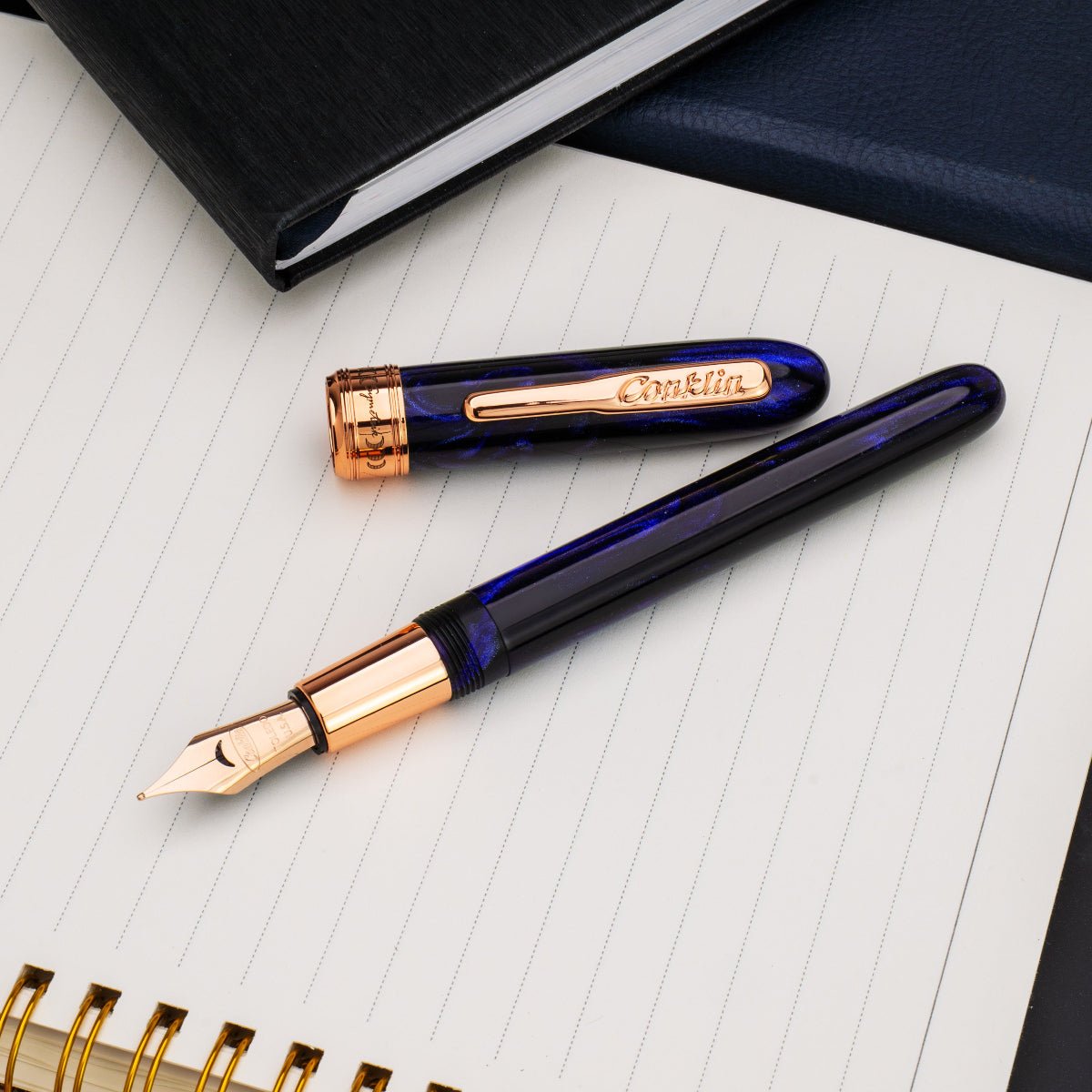 Conklin Symetrik Fountain Pen - Limited Edition - Mystic Soul "Energy" - Rose Gold Trim (Pen Boutique Exclusive) - Pen Boutique Ltd