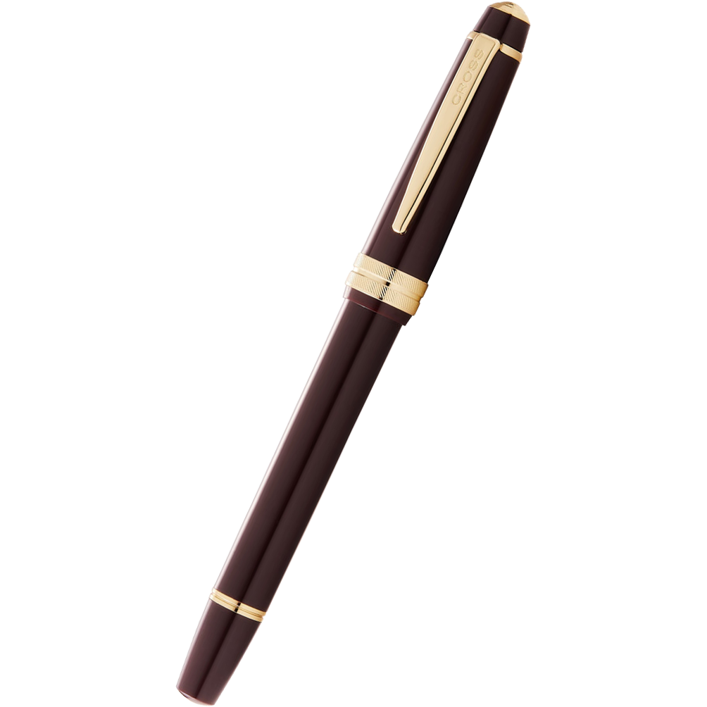 Cross Bailey Fountain Pen - Polished Burgundy - Gold Trim-Pen Boutique Ltd