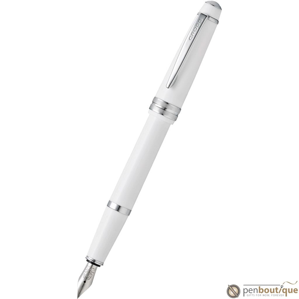 Cross Bailey Light Fountain Pen - Polished White-Pen Boutique Ltd