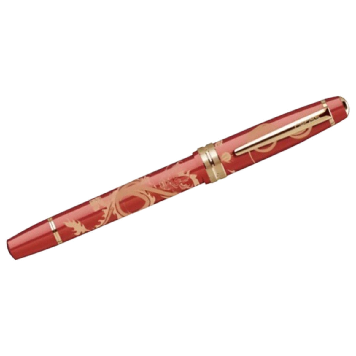 Cross Bailey Light - Year of the Dragon - Selectip Rollerball Pen - Polished Amber Resin and Gold Tone-Pen Boutique Ltd