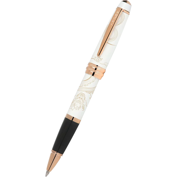 Cross Bailey - Year of the Dragon Pearlescent White Lacquer - Selectip Rollerball Pen - Rose Gold Cross Pens