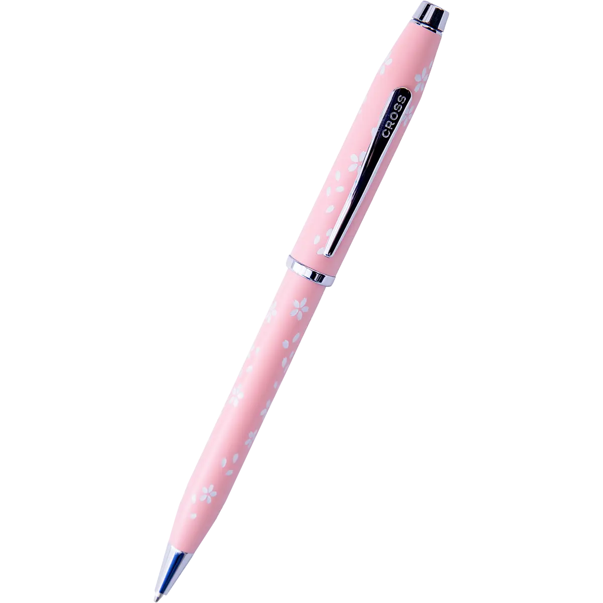 Cross Century II Ballpoint Pen - Cherry Blossom - Glossy Pink - Chrome Trim Cross Pens