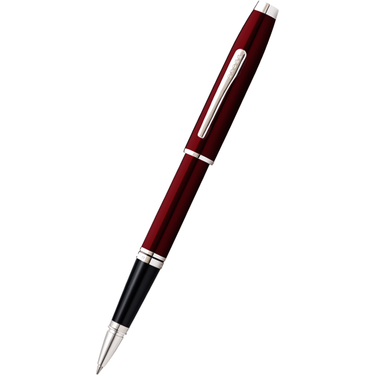 Cross Coventry Rollerball Pen - Red Lacquer - Polished Chrome-Pen Boutique Ltd