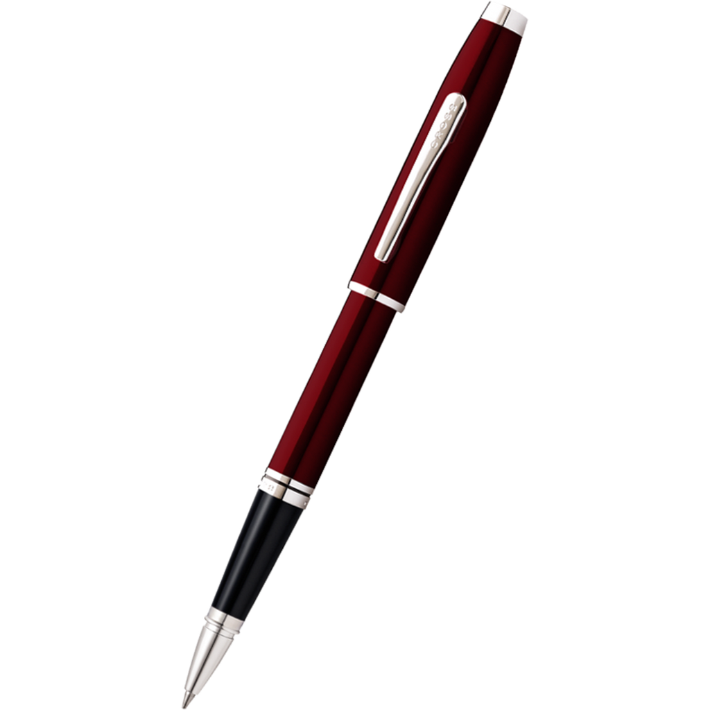 Cross Coventry Rollerball Pen Red Lacquer Polished Chrome