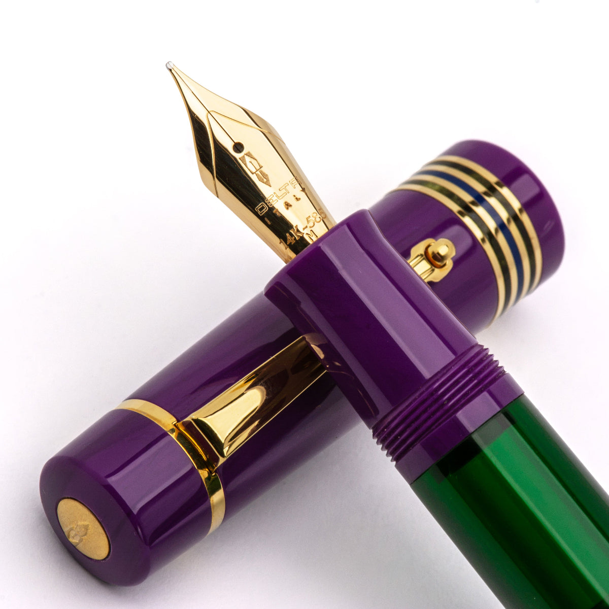 Delta Limited Edition Fountain Pen - Four Rings Sibilla - 14K Gold-Pen Boutique Ltd