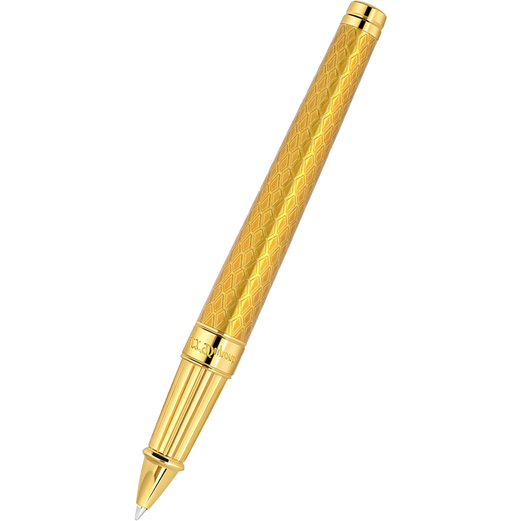 S T Dupont Dragon Scale Eternity Rollerball Pen - Honey (Limited Edition)-Pen Boutique Ltd