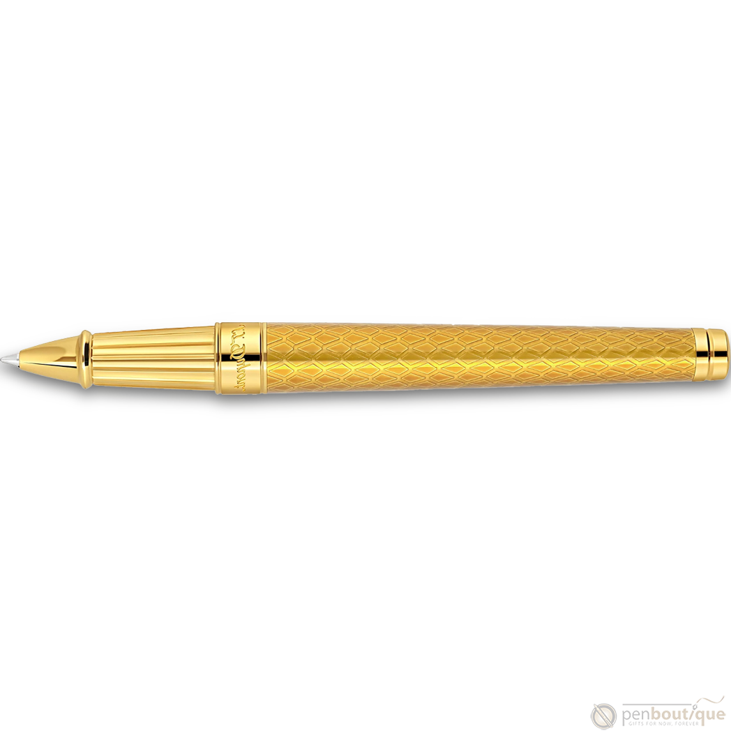 S T Dupont Dragon Scale Eternity Rollerball Pen - Honey (Limited Edition)-Pen Boutique Ltd