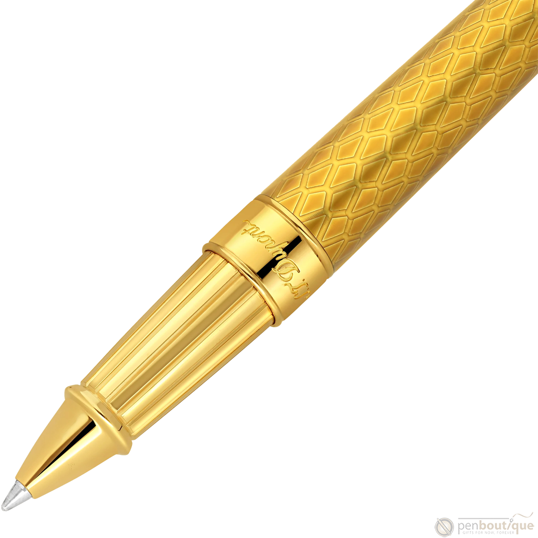 S T Dupont Dragon Scale Eternity Rollerball Pen - Honey (Limited Edition)-Pen Boutique Ltd