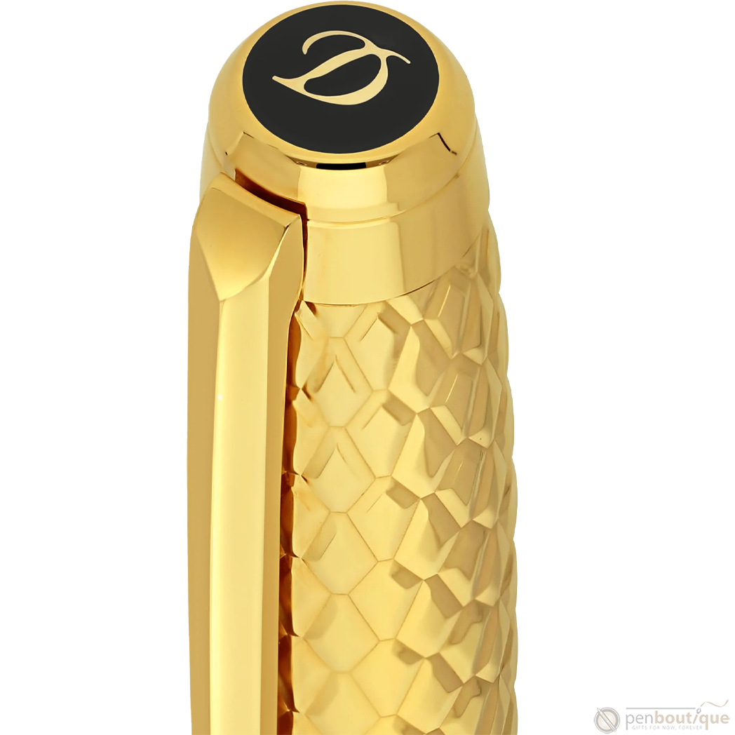 S T Dupont Dragon Scale Eternity Rollerball Pen - Honey (Limited Edition)-Pen Boutique Ltd