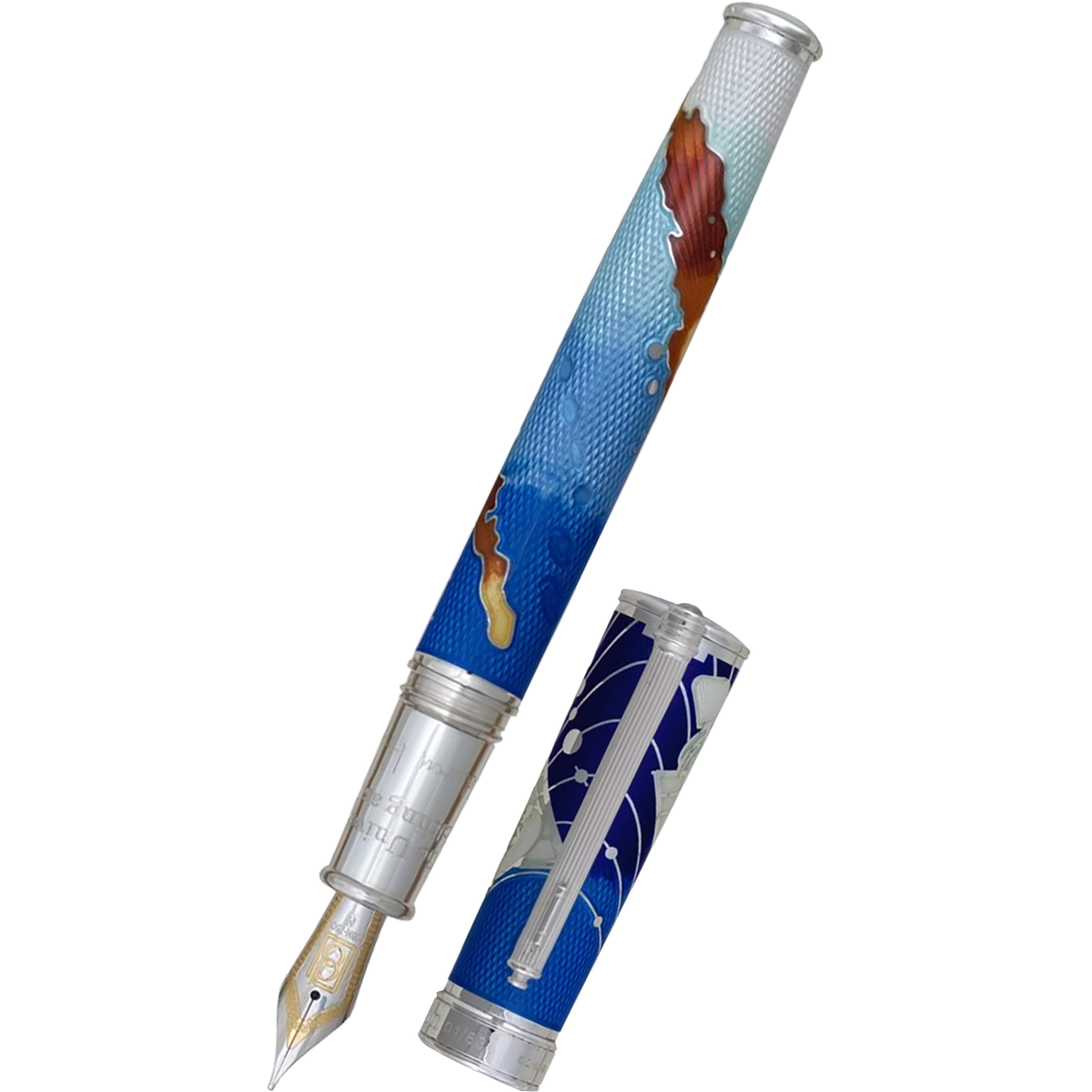 David Oscarson Edwin Hubble Fountain Pen - Stratospheric Blue-Pen Boutique Ltd