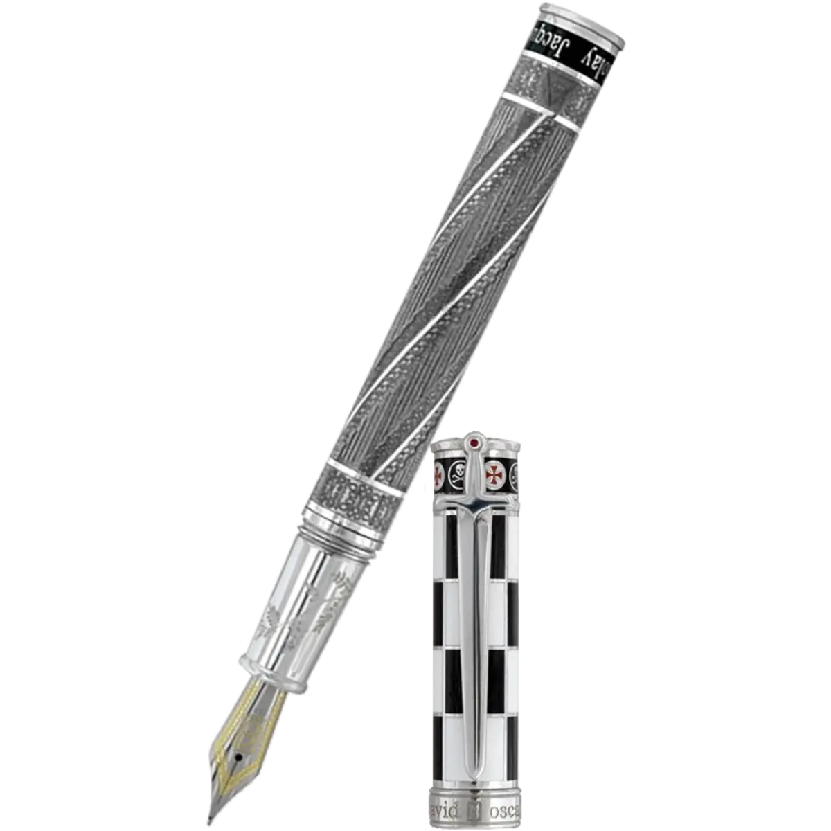 David Oscarson Jacques de Molay Fountain Pen-Pen Boutique Ltd