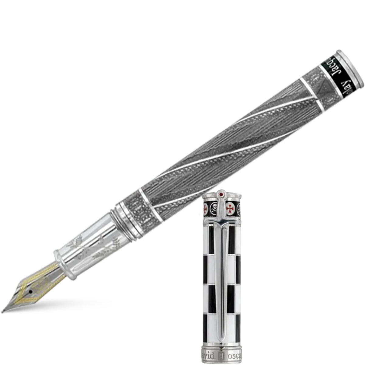 David Oscarson Jacques de Molay Fountain Pen-Pen Boutique Ltd