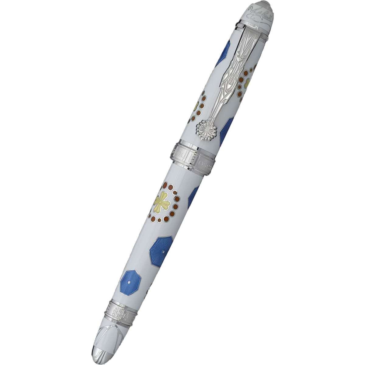 David Oscarson La Sagrada Familia Fountain Pen - Heavenly White (Limited Edition)-Pen Boutique Ltd