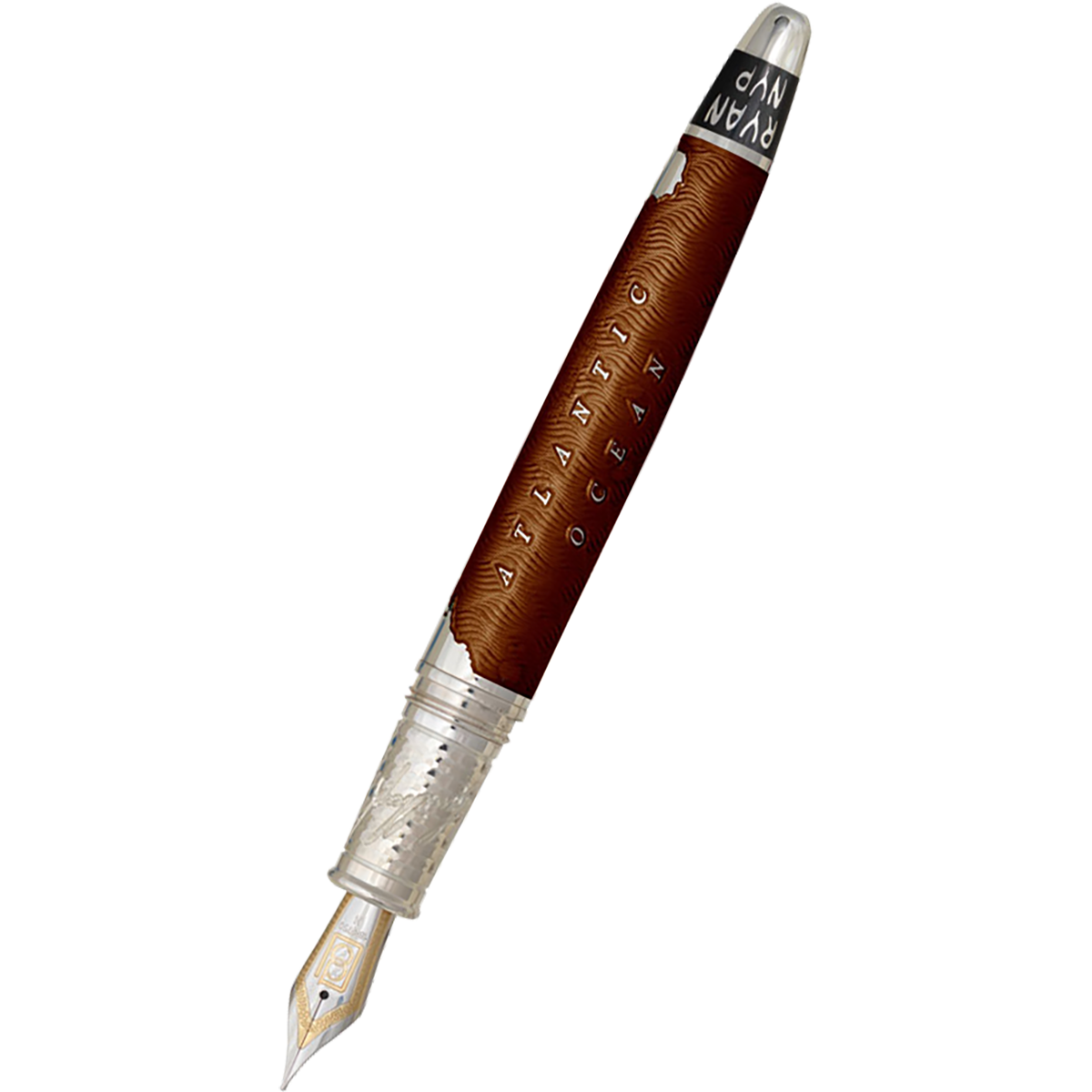 David Oscarson Spirit of St. Louis Fountain Pen - Charles Lindbergh Liquid Coffee-Pen Boutique Ltd